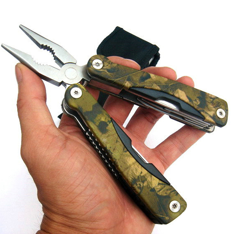 狼爪德国工兵钳 折叠钳子 多功能组合工具刀钳 多用工具钳 迷彩钳子