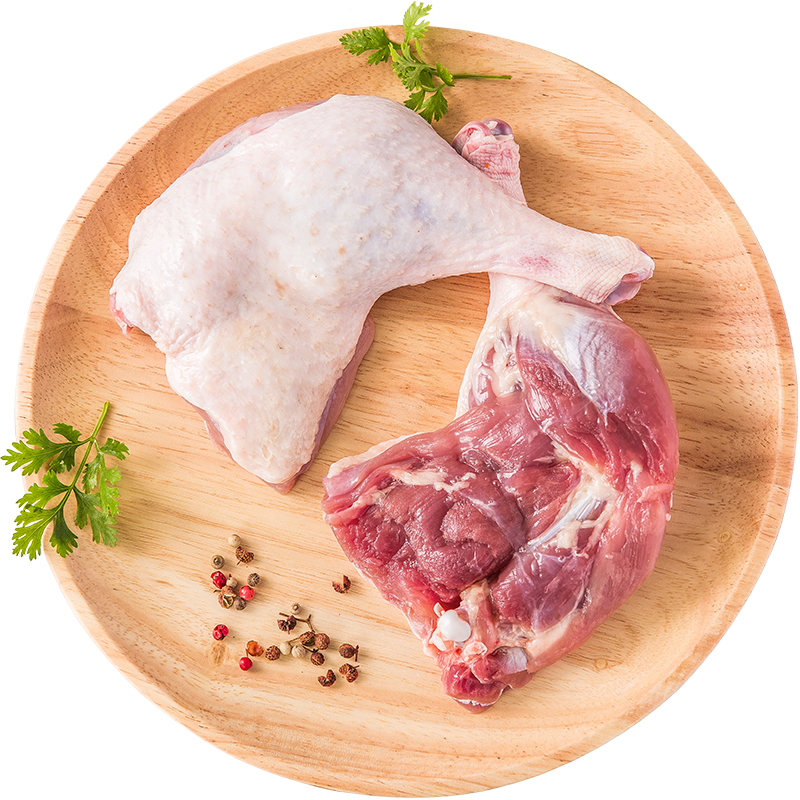 华英 精切鸭腿 鸭全腿 600g/袋 瘦肉型樱桃谷鸭 酱卤鸭腿 烤鸭烧烤