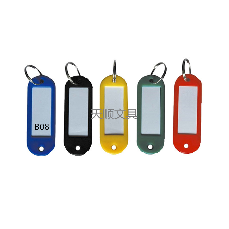 天顺(tianshun) b08钥匙牌 钥匙扣 单面钥匙钥匙牌 可做记录带纸芯 50