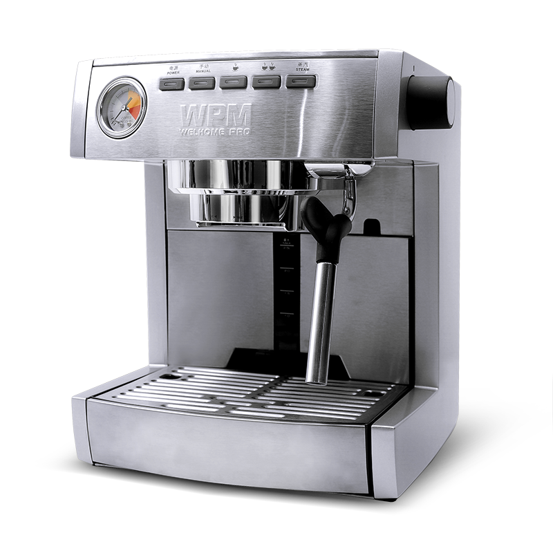 惠家（WPM） 半自动咖啡机KD135B 家用复古办公室高压萃取智能意式咖啡机 WELHOME KD-135B银色