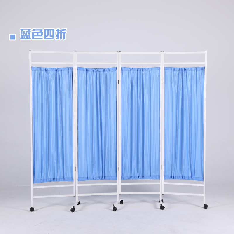 古梵枫屏风 医院屏风 带轮移动诊所隔断屏风美容养生铁艺屏风折叠带轮