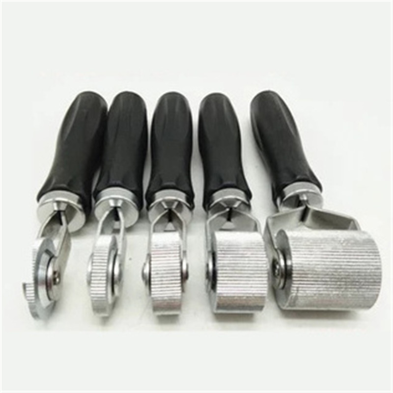 朴彩汽车轮胎补胎压轮补胎滚轮压实滚轮冷补胶片轮胎修补压轮补胎工具 木头压轮宽40MM