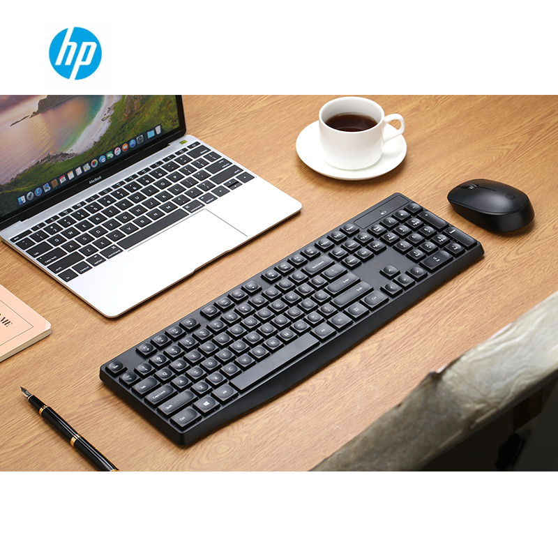 惠普（HP）CS10无线键盘鼠标套装 笔记本台式电脑通用办公无线键鼠套装 鼠标键盘无线自动休眠套装 黑色