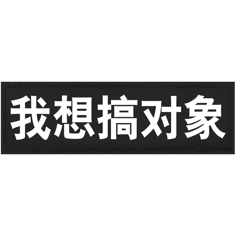 哈宝哈贝 宠物k9牵引绳胸背带魔术贴字帖 狗狗个性装饰字帖文字贴标