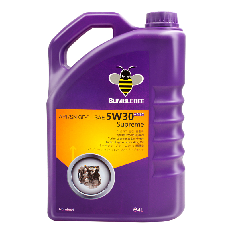 大黄蜂（Bumblebee）全合成机油 5W-30 紫油四季通用进口汽车润滑油SN级 汽车用品 4L