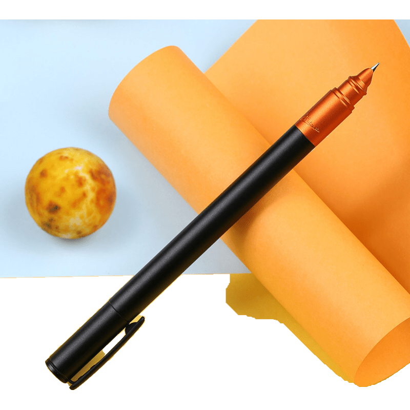 毕加索（pimio）钢笔ps-977星球系列钢笔暗尖财务笔学生成人练字书法送礼礼物礼品 星橙 0.38mm  官方标配 暗尖