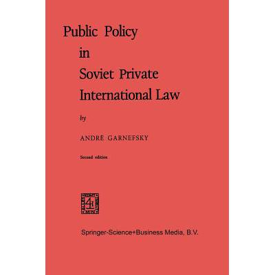 预订 Public Policy in Soviet Private Internationa...