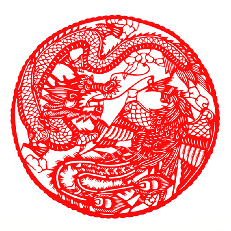 燕云州中国风蔚县手工剪纸窗花作品玻璃贴剪纸工艺品成品福字贴装饰