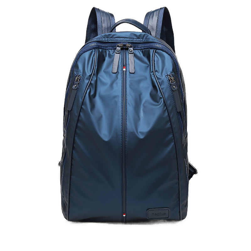 REGIUS双肩包男士韩版潮流旅行包休闲运动背包15.6英寸笔记本电脑包学生书包 炫酷蓝
