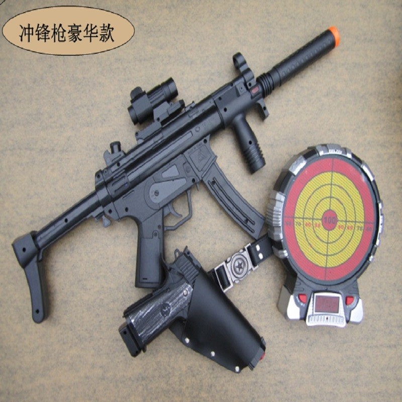 儿童激光打靶玩具枪语音报分环数激光射击靶来福枪情人节元宵礼物