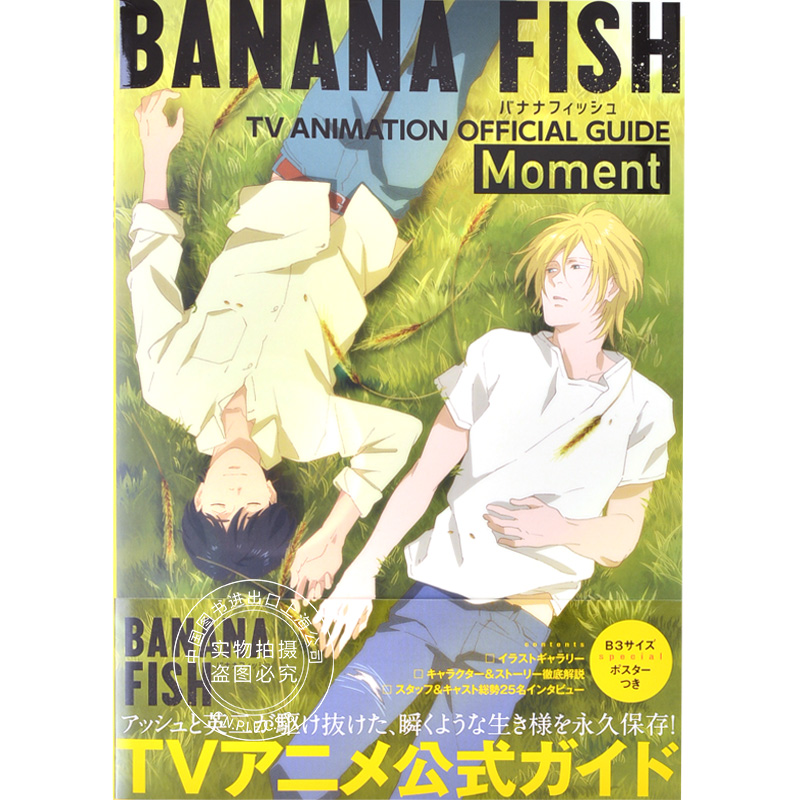 预售 进口日文 banana fish 战栗杀机 tv动画公式书 banana fish tvア