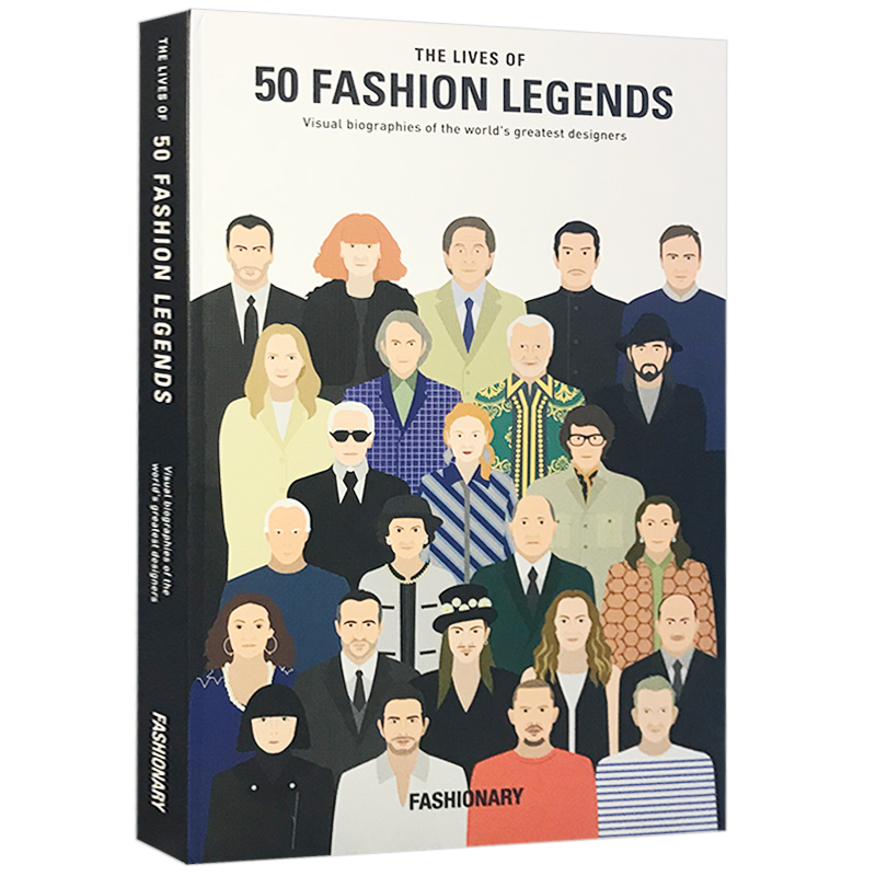 预售英文原版 The Lives of 50 Fashion Legends 50个时尚传奇的生活