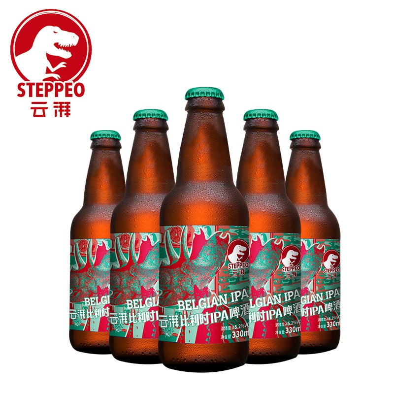 云湃（Steppeo）精酿啤酒比利时IPA 印度淡色艾尔啤酒6瓶装整箱 比利时IPA330ml*6瓶