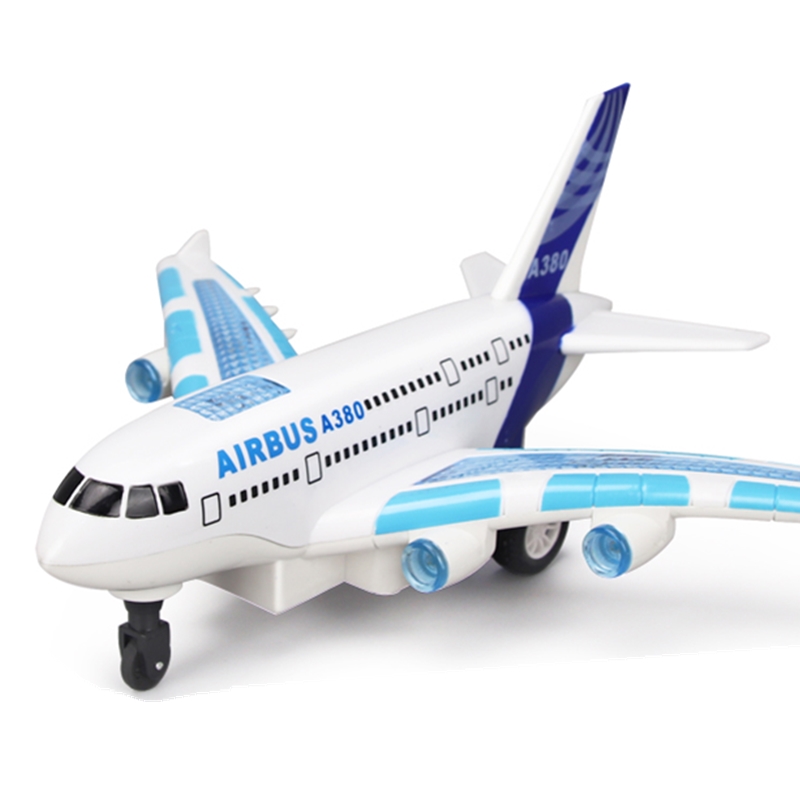 儿童玩具飞机小男孩航空模型地上跑遥控飞机声光A380电动客机空中巴士民航玩具模型 A380遥控飞机