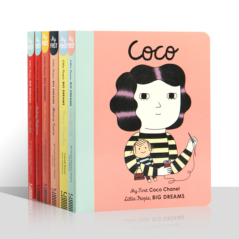 英文绘本Little People Big Dreams 小人物大梦想系列之小女孩传记6册 2岁+