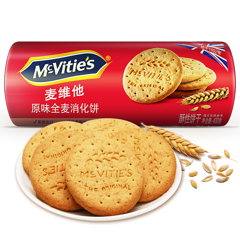 McVitie's 麦维他 原味全麦消化饼 400g