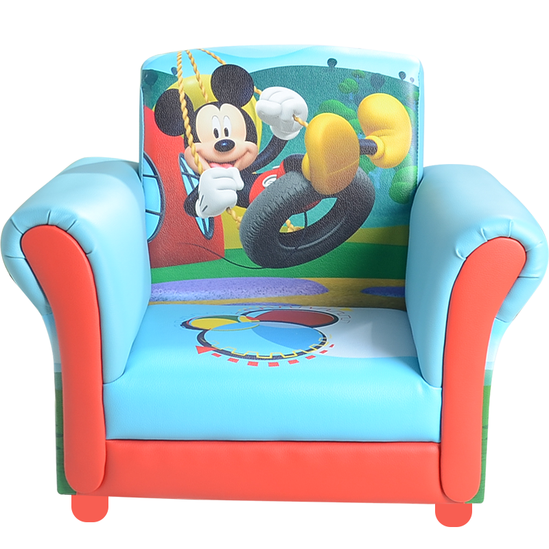 dgbaobei迪士尼儿童沙发 卡通宝宝小沙发 幼儿皮艺儿童沙发 创意儿童房沙发 幼教用品 迪士尼米奇5皮艺沙发
