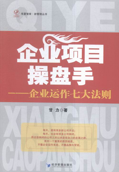 企业项目盘手:企业运作七大法则 管理 书籍