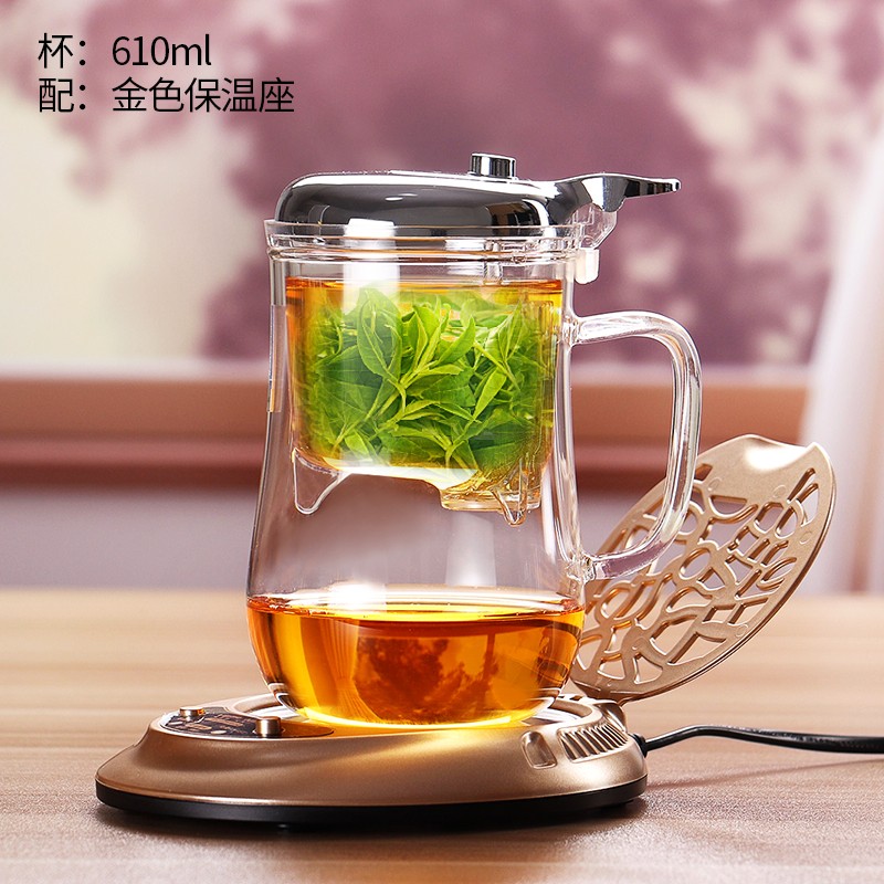 过滤内胆 耐热玻璃杯 个人自泡茶杯壶 简易茶道杯子 办公水杯 旅行
