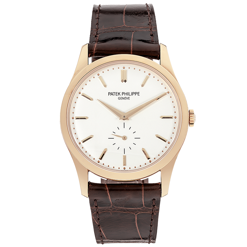 【二手95新】百达翡丽古典表系列18k玫瑰金手动机械男表5196r-001二手