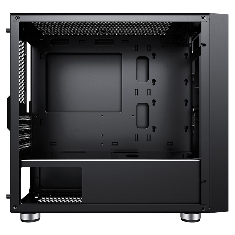 先马（SAMA）平头哥M7 Mini小涡轮游戏电脑小机箱 前板镂空散热/钢化玻璃侧透/支持M-ATX主板/U3/背线/电源仓