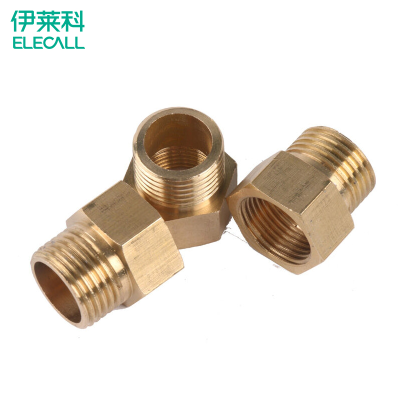 伊莱科 压力表转接头 铜接头多种规格外丝外螺纹 单只卖 m20*1.5转4分