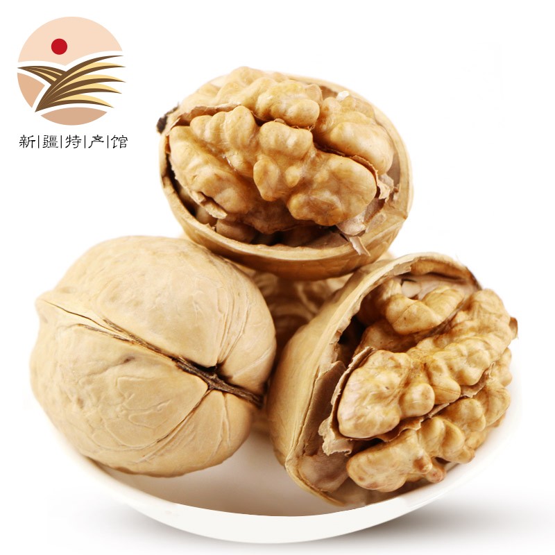 采实新疆纸皮核桃 坚果炒货 185阿克苏原味薄皮大核桃 500g*3袋