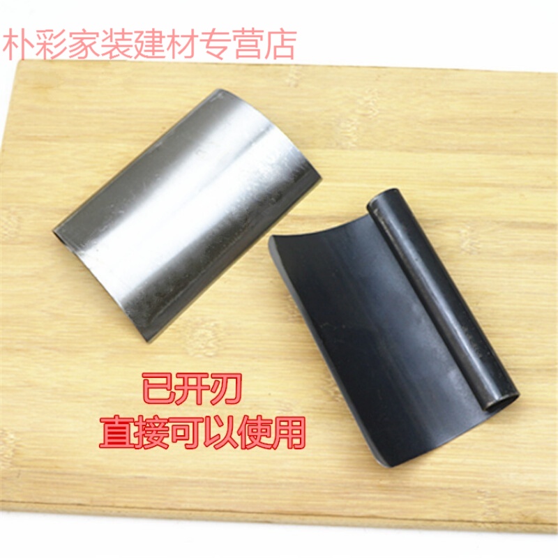 朴彩不锈钢刮毛刀锰钢刮猪毛刀刨猪皮杀猪刮毛刀拔毛刮毛工具家用工具 锰钢和不锈钢各1个 京东折扣/优惠券