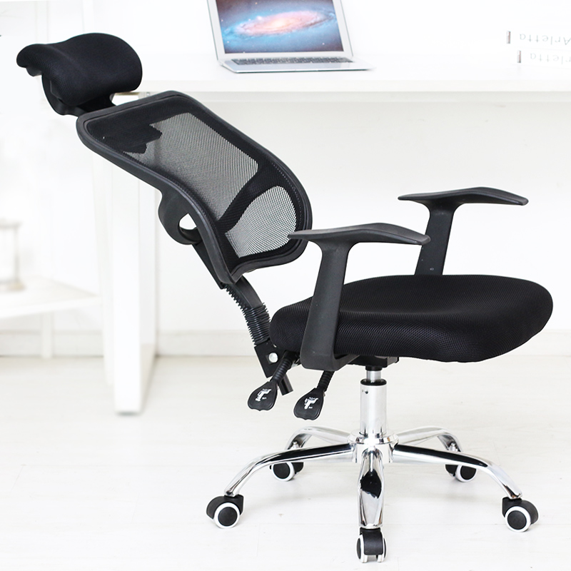 【赢和】办公椅 可躺家用旋转升降办公室午休椅座椅电脑椅 椅子 5s黑色 钢制五星脚