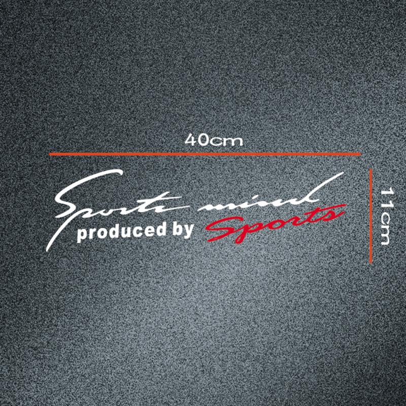 遮挡前后保险杠车贴创意个性改装防水车身车门车尾贴 sp灯眉白 红单张