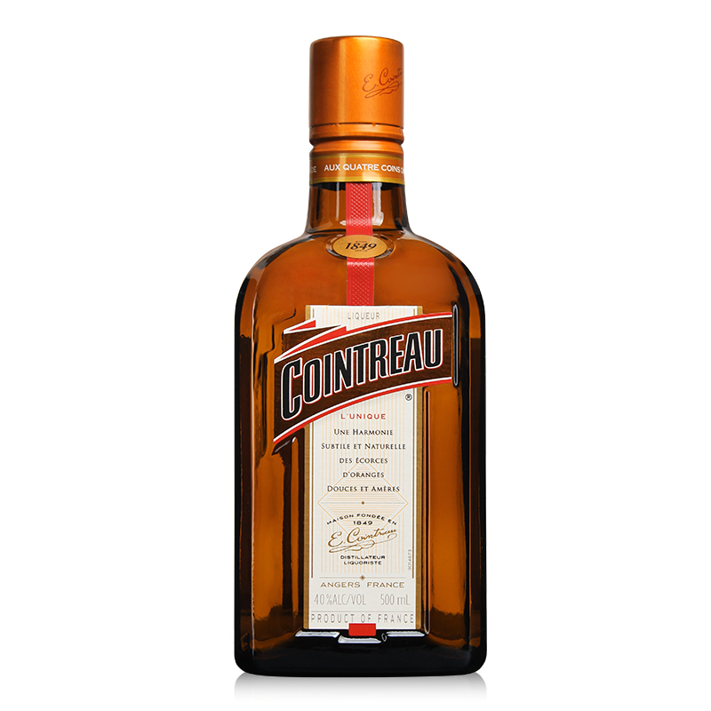 君度Cointreau Liqueur洋酒橙酒力娇酒利口酒调酒烘培500ml