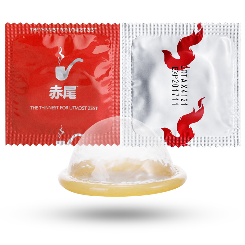 赤尾避孕套超薄安全套超薄男用玻尿酸套套情趣男女用计生用品礼盒装 共38只 水润10只（3+7）+黑金4只