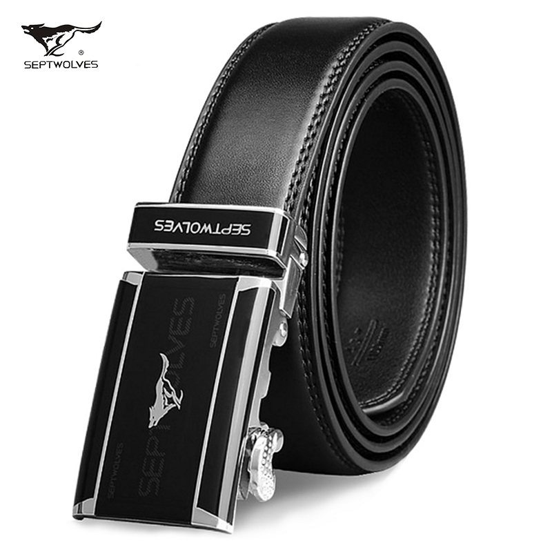 七匹狼男士真皮皮带 韩版休闲潮流牛皮 青年腰带自动扣商务裤带 款式a