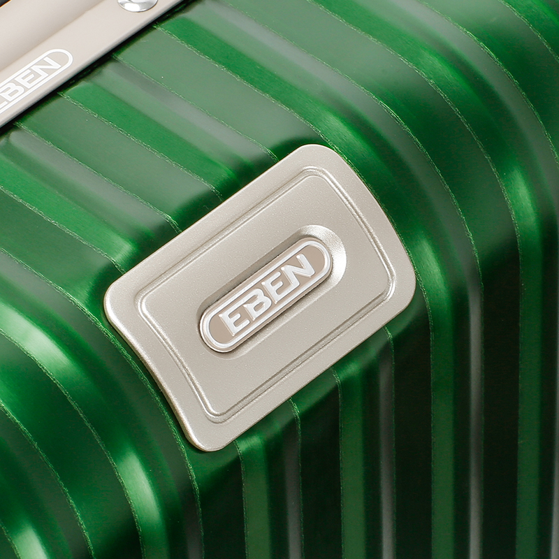 EBEN拉杆箱20英寸铝镁合金女行李箱登机箱万向轮金属硬箱旅行箱 祖母绿 20吋 标准登机箱 短途主图5