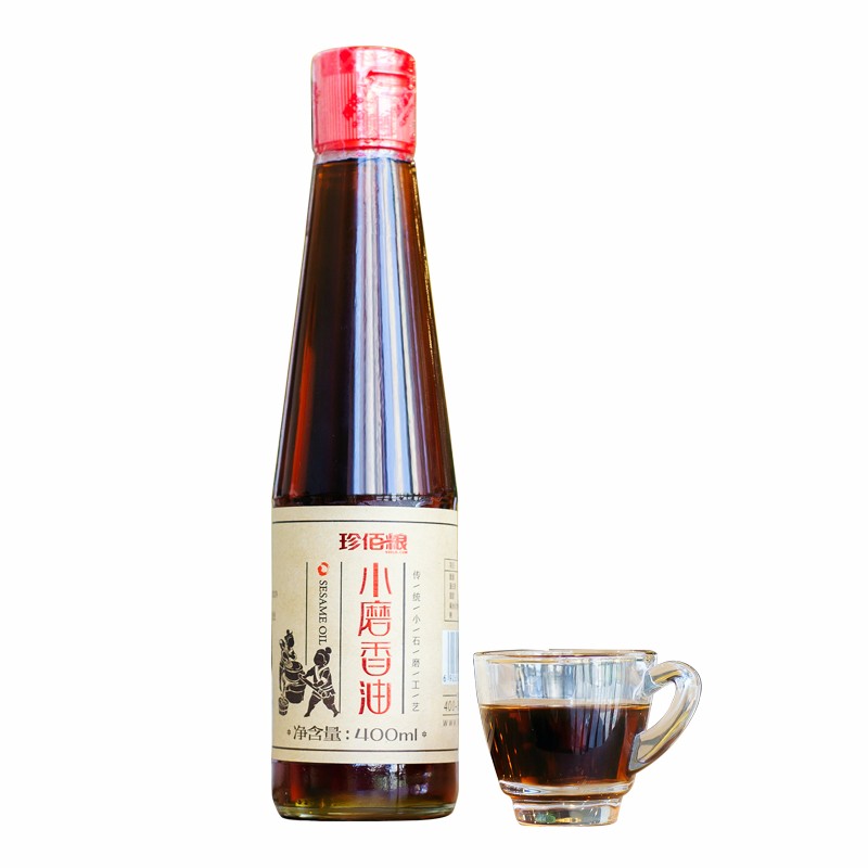 珍佰粮 小磨香油400ml/瓶 芝麻油 食用油