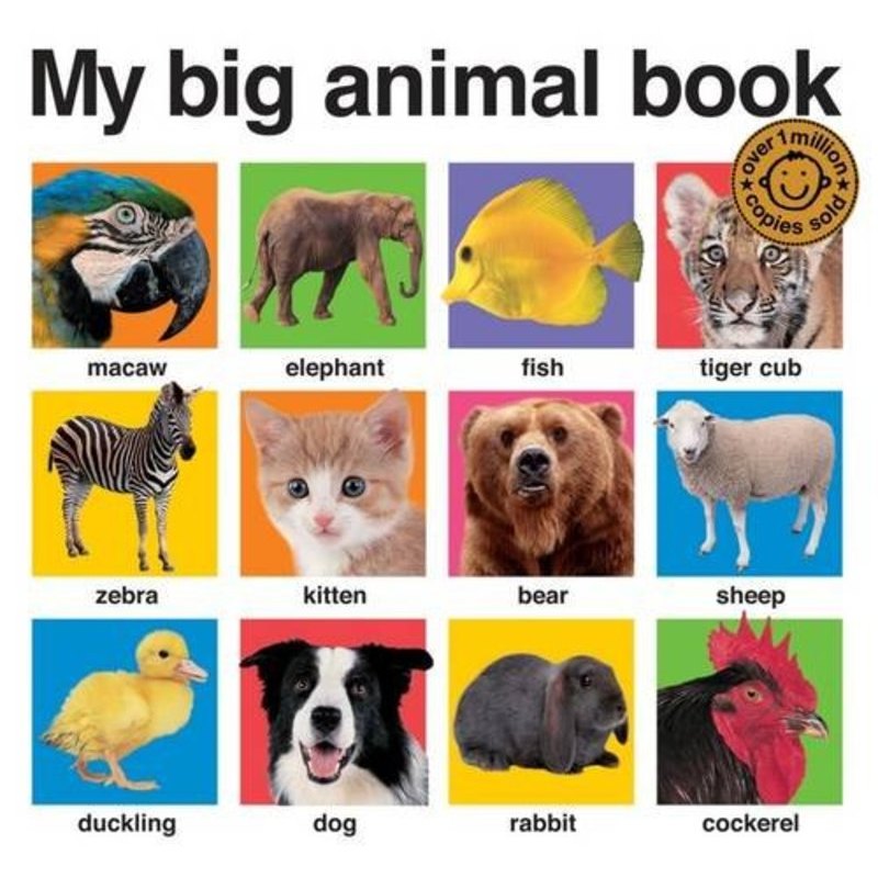 英文原版 儿童纸板书My Big Animal Book
