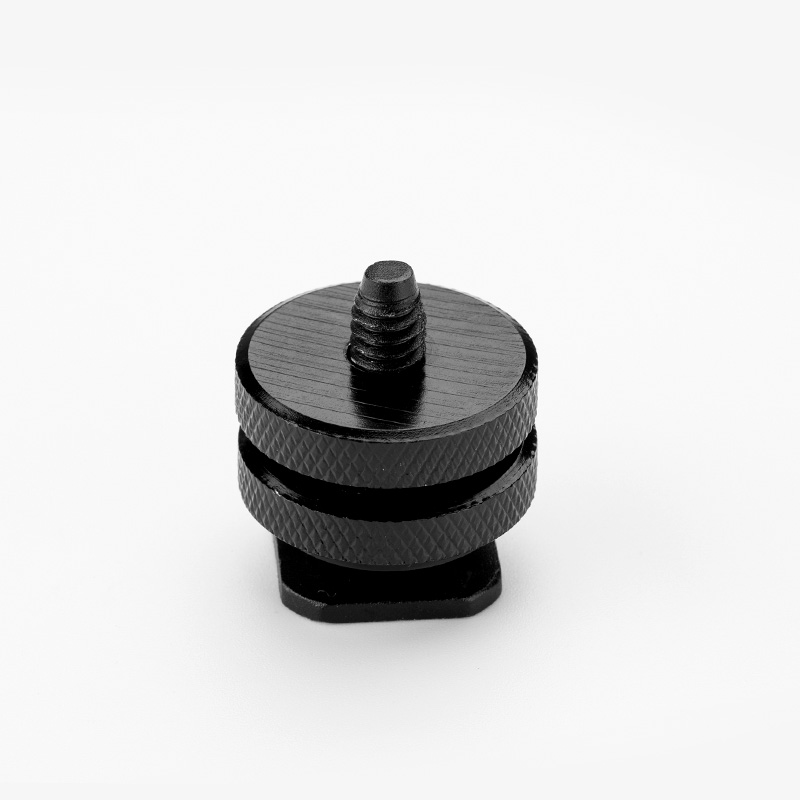 捷洋 1/4双层螺丝摄影配件1/4接口螺丝热靴转接头双层螺母长杆相机