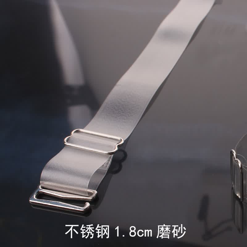 双细水晶金属扣文胸带子磨砂 不锈钢扣1