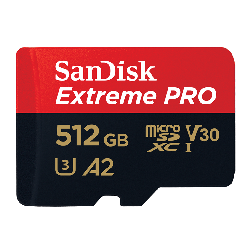 闪迪（SanDisk）512GB TF（MicroSD）内存卡 A2 4K V30 U3 C10 至尊超极速移动存储卡 读速200MB/s 写速140MB/s