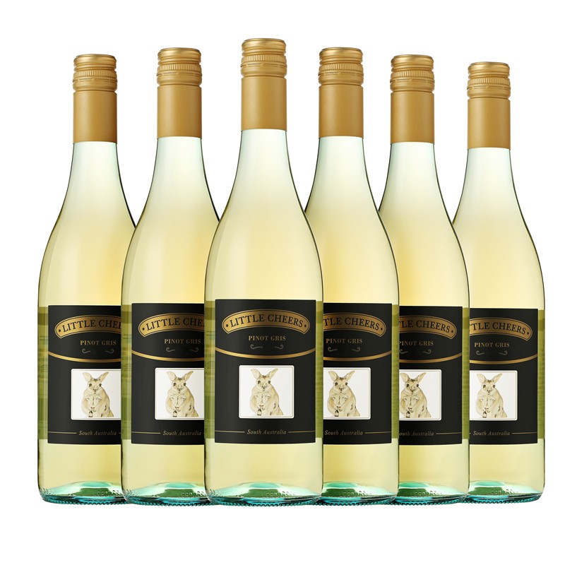 澳天露小雀幸灰皮诺干白葡萄酒750ml*6瓶装 澳大利亚原装原瓶进口红酒