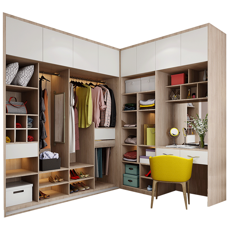 好莱客 现代简约大衣柜衣橱定制 衣帽间推拉门整体衣柜 全屋家具定制 预付订金