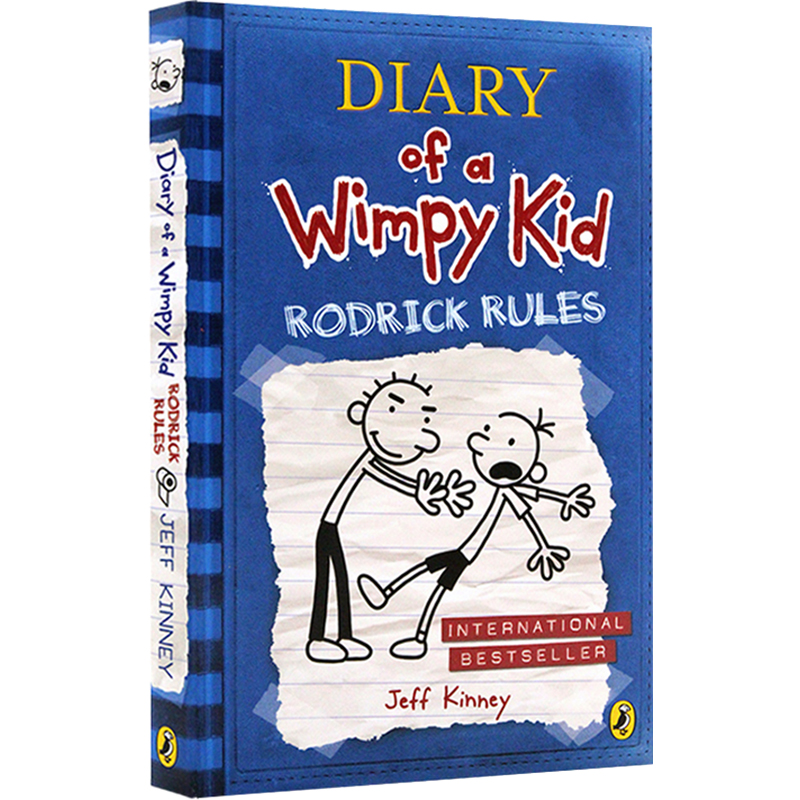 小屁孩日记#2 Diary of a Wimpy Kid Rodrick Rules小鬼日记 英文原版小说 儿童章节桥梁书 幽默漫画故事书7-12岁 Jeff Kinney