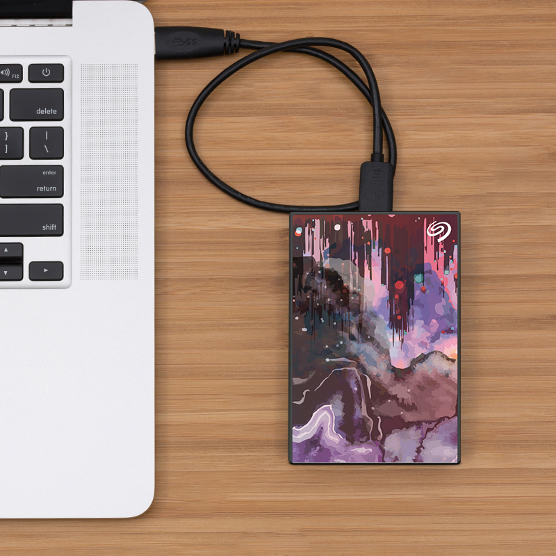 希捷（Seagate）2TB USB3.0 移动硬盘 Backup Plus 铭 2.5英寸 限量定制款 兼容mac 高速传输 轻薄 色与墨-云