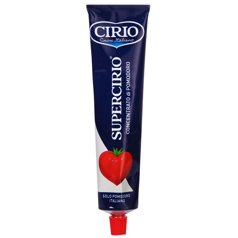 茄意欧（CIRIO）番茄膏 调味品意大利原装进口 条装130g 0脂肪 无钠 无盐