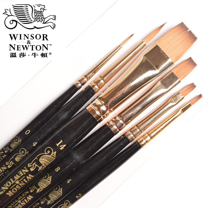 温莎牛顿（WINSOR&NEWTON） 温莎牛顿水粉笔 画家专用画笔套装 水粉画笔套装 6支套装