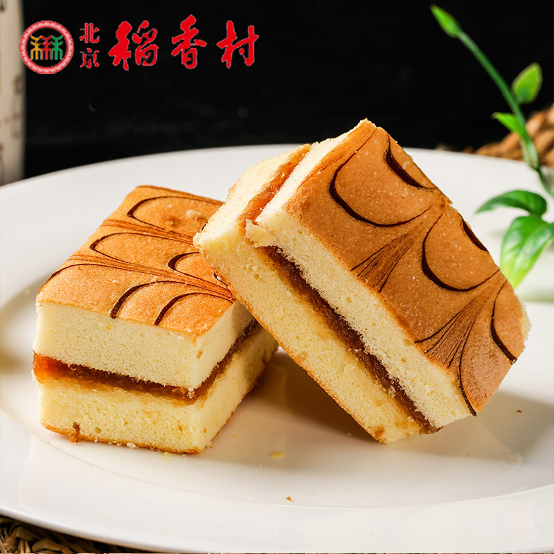 北京稻香村 糕点点心虎皮蛋糕4块装零食特产