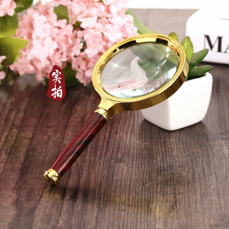 放大镜  手持高倍10倍放大镜  鉴定放大镜 80mm/70mm/60mm 放大镜一