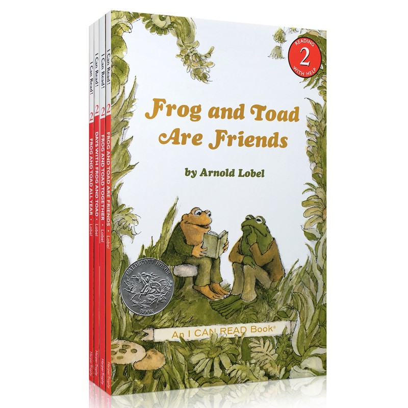 英文原版青蛙与蟾蜍 Frog and Toad Are Friends 汪培珽第三阶段4本送音频