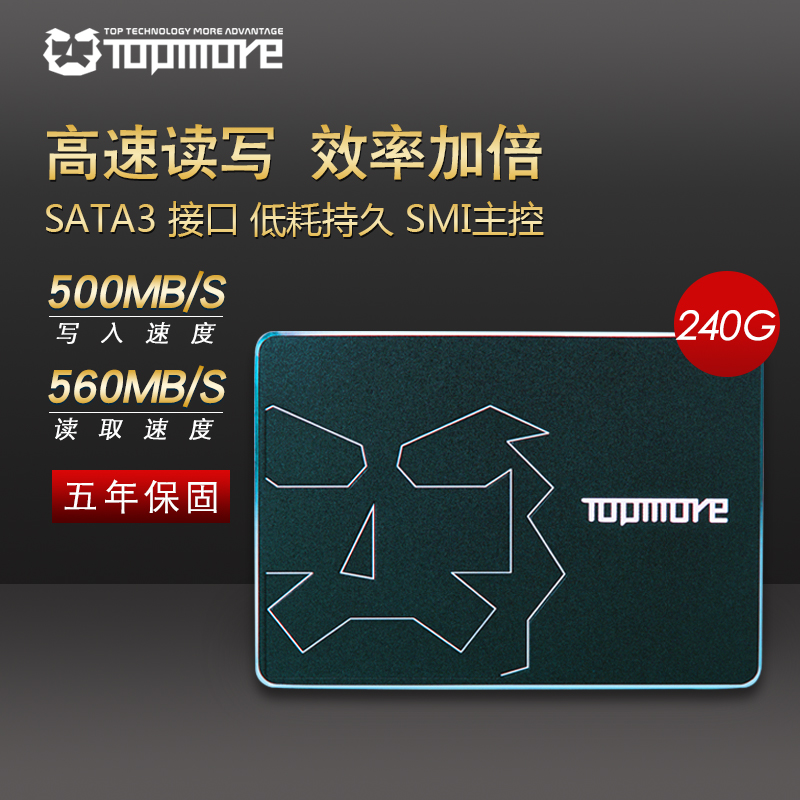 达墨 TU200 TLC固态硬盘 120g SATA3 SSD 笔记本台式机吃鸡固态硬盘 TU200 【120G】