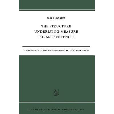 预订 The Structure Underlying Measure Phrase Sent...